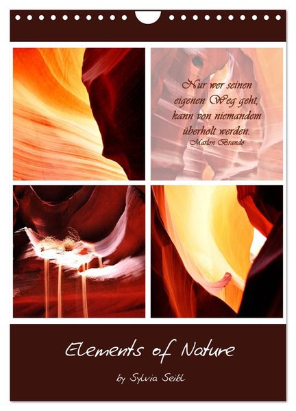 Elements of Nature (Wandkalender 2026 DIN A4 hoch) CALVENDO Monatskalender