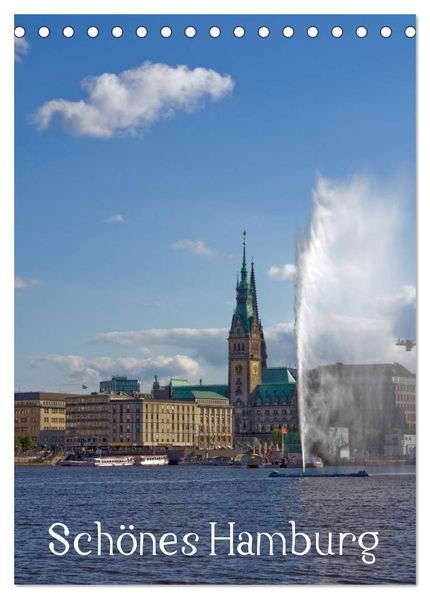 Schönes Hamburg (Tischkalender 2026 DIN A5 hoch) CALVENDO Monatskalender