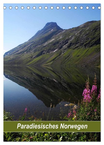 Paradiesisches Norwegen (Tischkalender 2026 DIN A5 hoch) CALVENDO Monatskalender