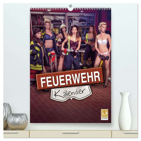 Feuerwehrkalender 2026 (hochwertiger Premium Wandkalender 2026 DIN A2 hoch) Kunstdruck in Hochglanz