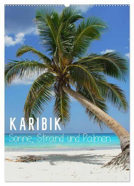 Karibik - Sonne Strand und Palmen (Wandkalender 2026 DIN A2 hoch) CALVENDO Monatskalender