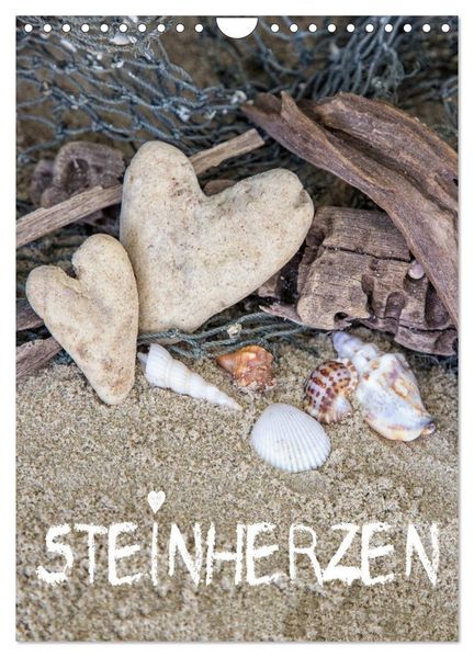 Steinherzen 2026 (Wandkalender 2026 DIN A4 hoch) CALVENDO Monatskalender