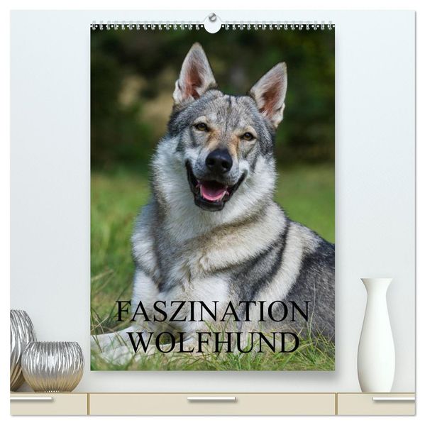 Faszination Wolfhund (hochwertiger Premium Wandkalender 2026 DIN A2 hoch) Kunstdruck in Hochglanz