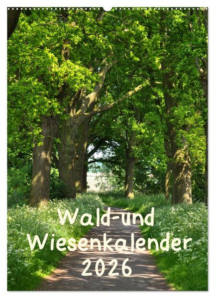 Wald- und Wiesenkalender 2026 Planer (Wandkalender 2026 DIN A2 hoch) CALVENDO Monatskalender