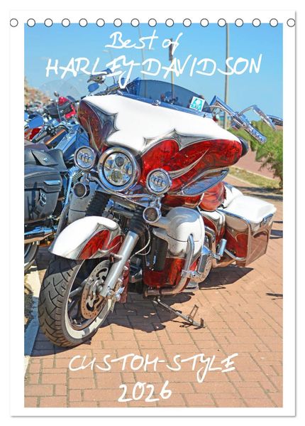 Best of Harley-Davidson Custom-Style 2026 (Tischkalender 2026 DIN A5 hoch) CALVENDO Monatskalender