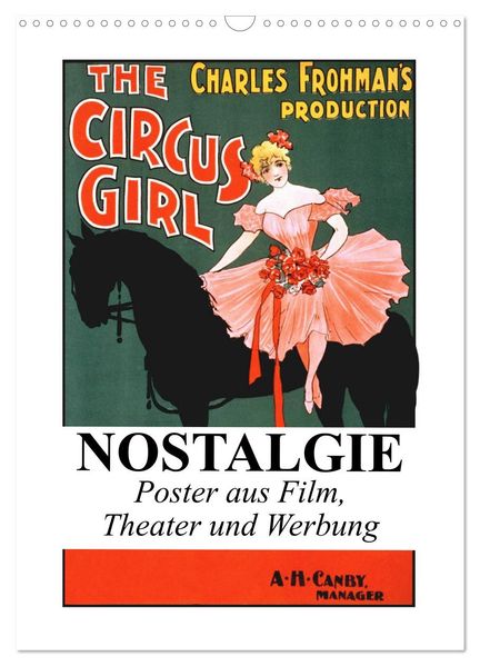 NOSTALGIE Poster aus Film Theater und Werbung (Wandkalender 2026 DIN A3 hoch) CALVENDO Monatskalender