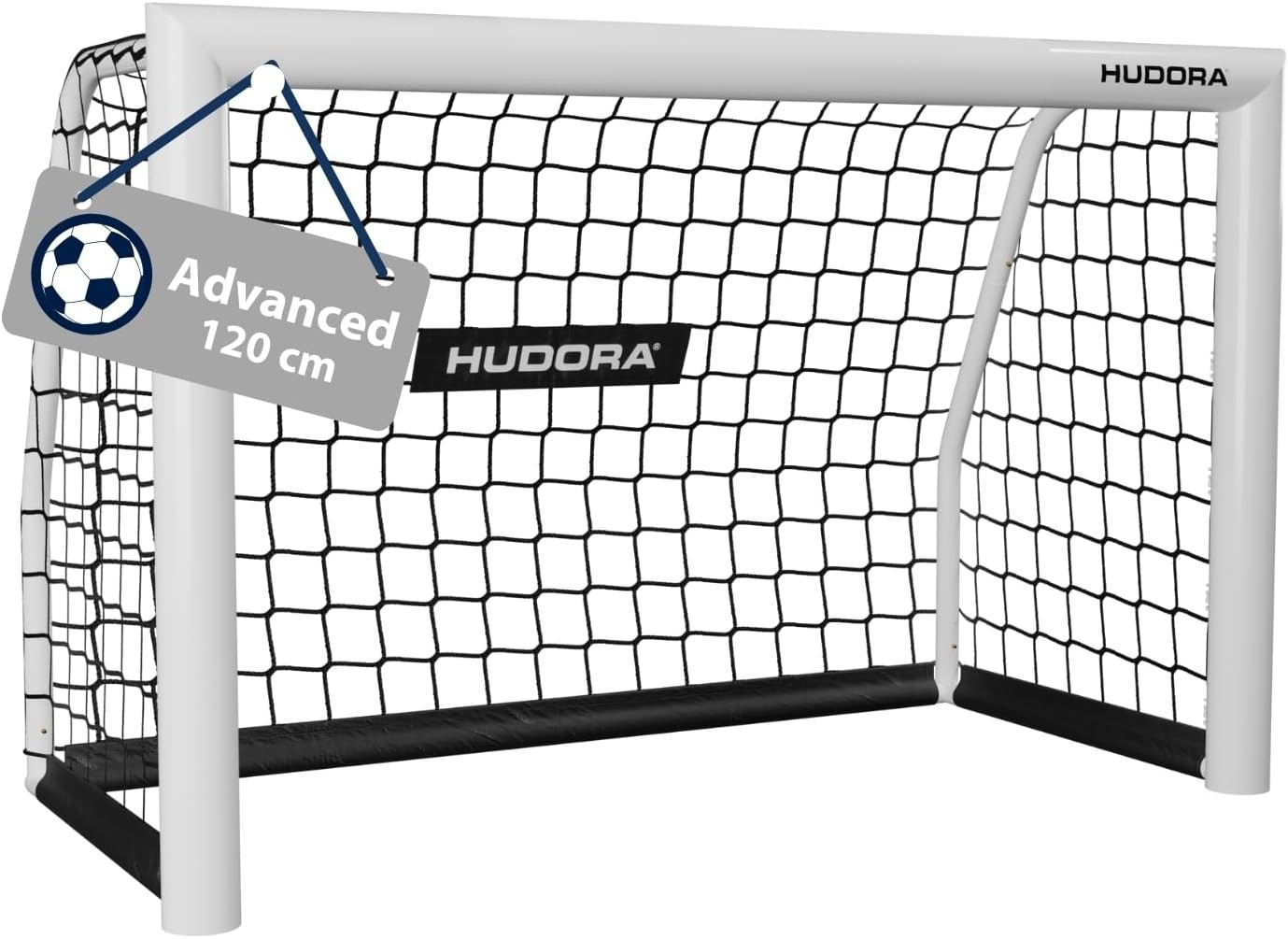HUDORA 76952 - Fußballtor Advanced 120 weiß Maße: 120x60x80cm