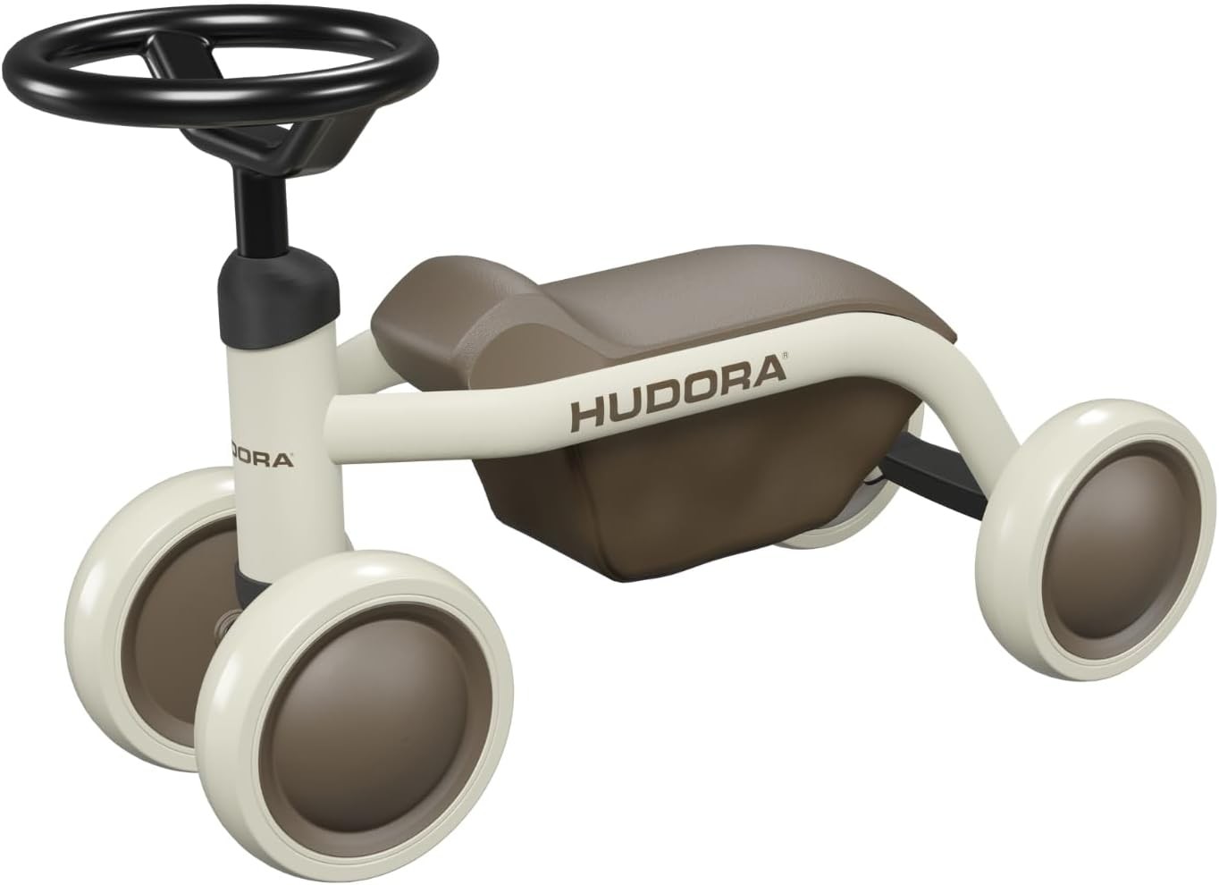 HUDORA 10911 - Laufrad Steppy 6' mocha Lauflernrad für Kinder von 73-80 cm Sitzhöhe: 225 cm