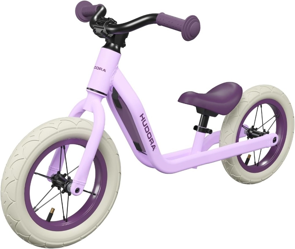 HUDORA 10931 - Laufrad Explory 12' lavender für Kinder von 90-110 cm Sitzhöhe: 27-375 cm