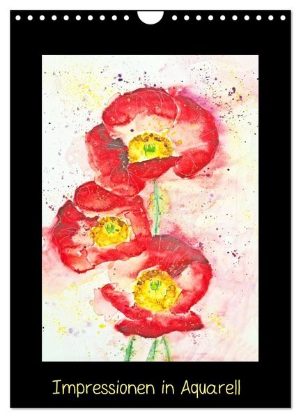 Impressionen in Aquarell (Wandkalender 2026 DIN A4 hoch) CALVENDO Monatskalender