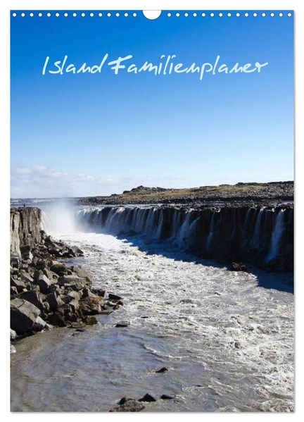 Island Familienplaner (Wandkalender 2026 DIN A3 hoch) CALVENDO Monatskalender