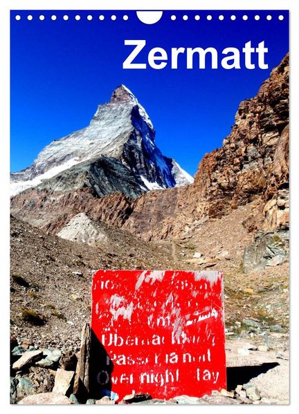 Zermatt (Wandkalender 2026 DIN A4 hoch) CALVENDO Monatskalender