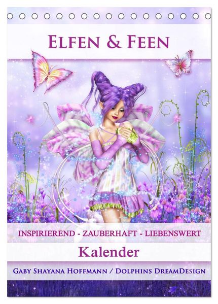 Elfen & Feen - Kalender (Tischkalender 2026 DIN A5 hoch) CALVENDO Monatskalender