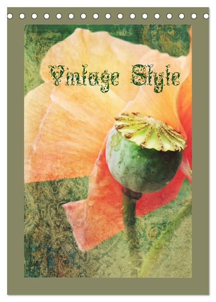 Vintage Style (Tischkalender 2026 DIN A5 hoch) CALVENDO Monatskalender