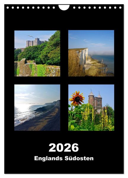 Englands Südosten 2026 (Wandkalender 2026 DIN A4 hoch) CALVENDO Monatskalender