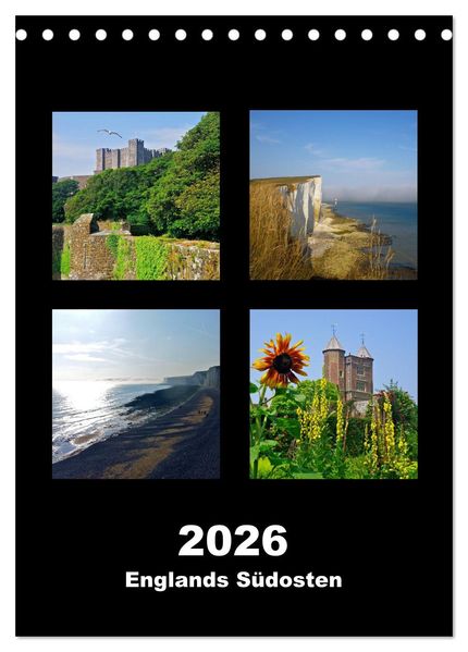 Englands Südosten 2026 (Tischkalender 2026 DIN A5 hoch) CALVENDO Monatskalender