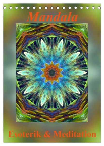 Mandala - Esoterik & Meditation (Tischkalender 2026 DIN A5 hoch) CALVENDO Monatskalender