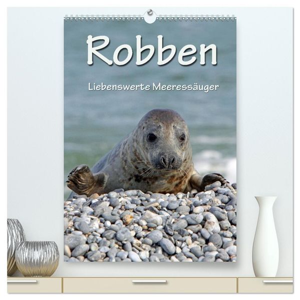 Robben (hochwertiger Premium Wandkalender 2026 DIN A2 hoch) Kunstdruck in Hochglanz
