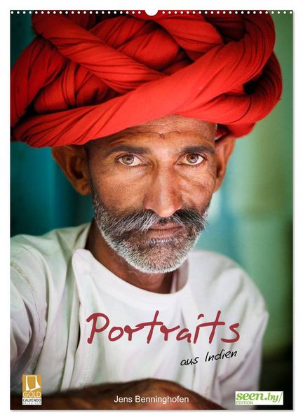 Portraits aus Indien (Wandkalender 2026 DIN A2 hoch) CALVENDO Monatskalender