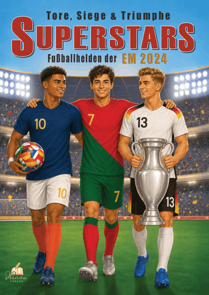 Fußball Malbuch - Tore Siege & Triumphe SUPERSTARS Fußballhelden der EM 2024 - ab 6 Jahren mit 50 Ausmalbildern