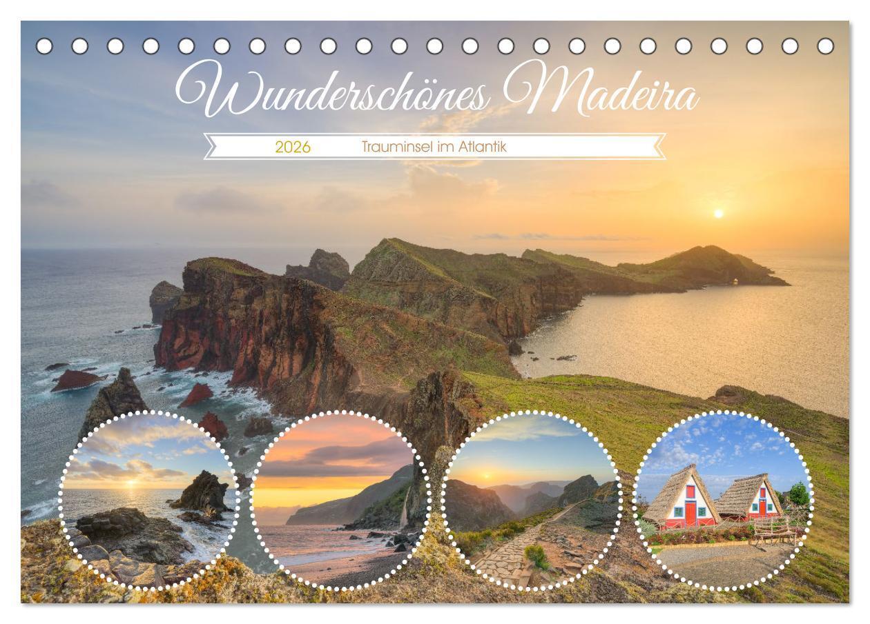 Wunderschönes Madeira (Tischkalender 2026 DIN A5 quer) CALVENDO Monatskalender