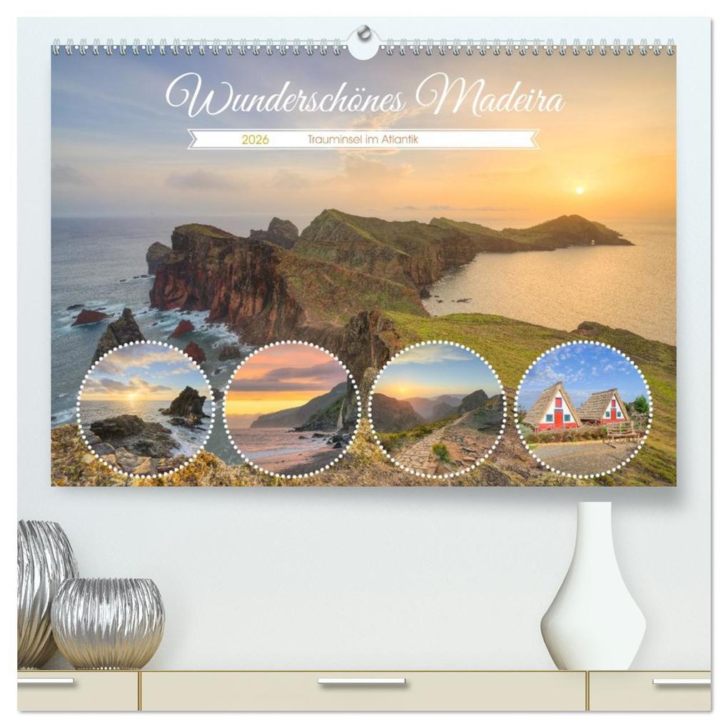 Wunderschönes Madeira (hochwertiger Premium Wandkalender 2026 DIN A2 quer) Kunstdruck in Hochglanz