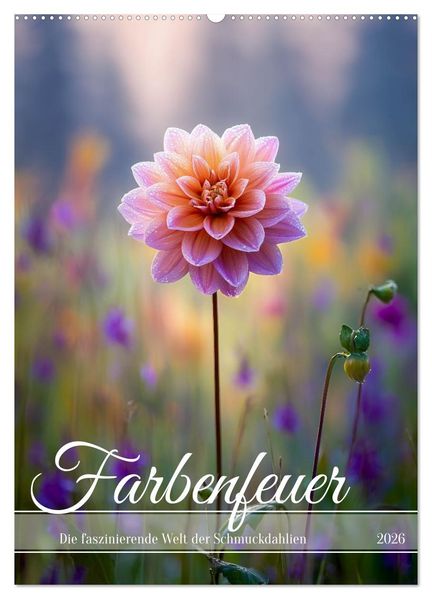 Farbenfeuer (Wandkalender 2026 DIN A2 hoch) CALVENDO Monatskalender
