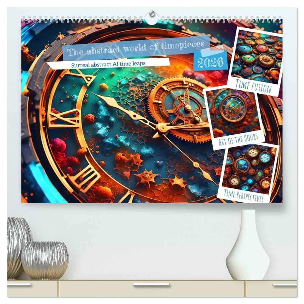 The abstract world of timepiece (High Quality Premium Wall Calendar 2026 DIN A2 landscape)CALVENDO 12 Month Wall Calendar