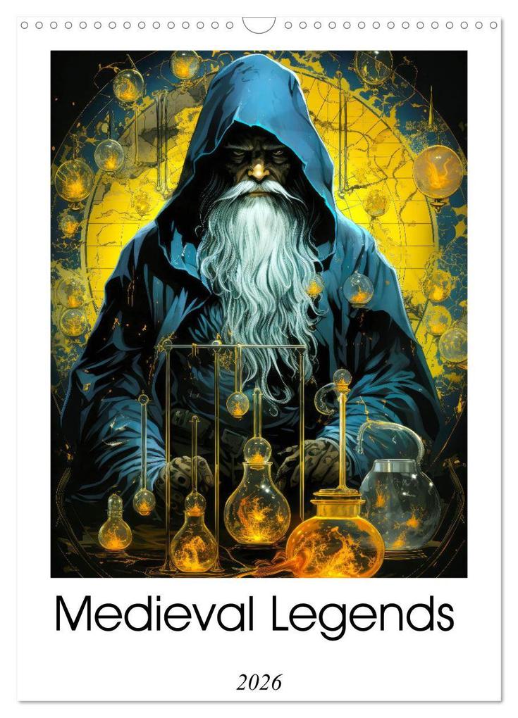 Medieval Legends (Wall Calendar 2026 DIN A3 portrait) CALVENDO 12 Month Wall Calendar