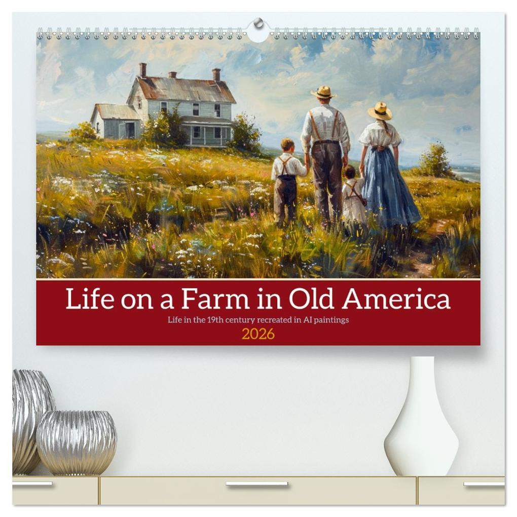 Life on a Farm in Old America (High Quality Premium Wall Calendar 2026 DIN A2 landscape)CALVENDO 12 Month Wall Calendar