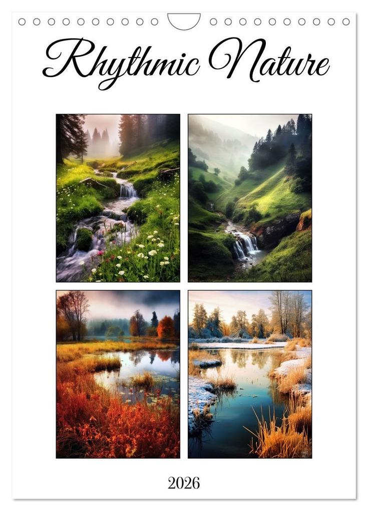 Rhythmic Nature (Wall Calendar 2026 DIN A4 portrait) CALVENDO 12 Month Wall Calendar