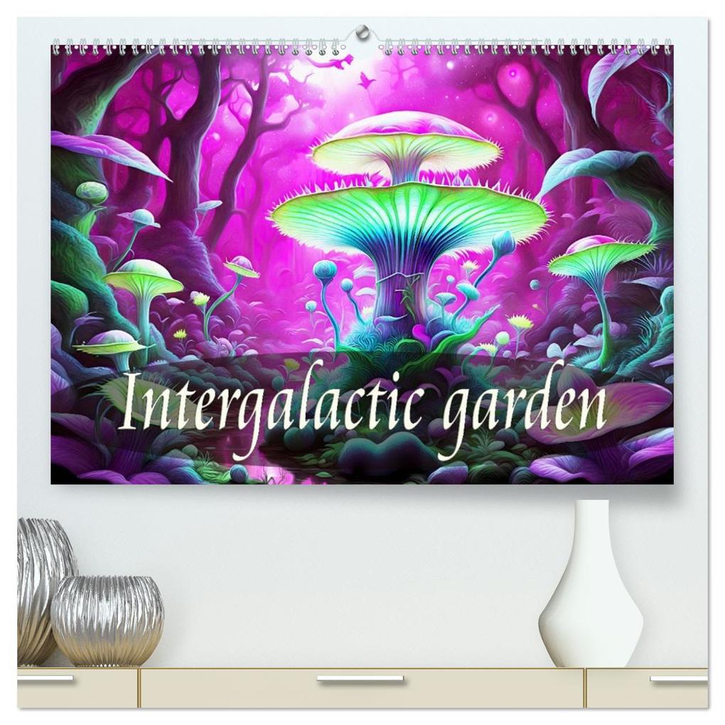 Intergalactic garden (High Quality Premium Wall Calendar 2026 DIN A2 landscape)CALVENDO 12 Month Wall Calendar