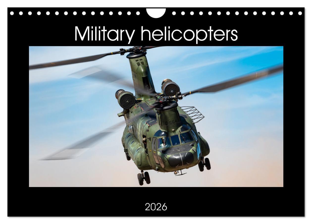 Military helicopters (Wall Calendar 2026 DIN A4 landscape) CALVENDO 12 Month Wall Calendar