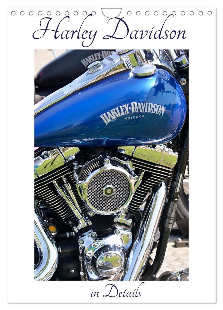 Harley Davidson in Details (Wall Calendar 2026 DIN A4 portrait) CALVENDO 12 Month Wall Calendar