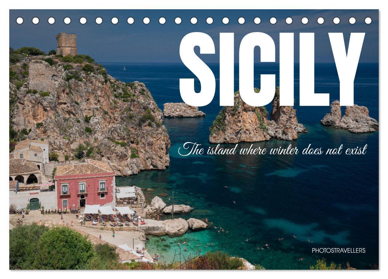 Sicily - The island where winter does not exist (Desk Calendar 2026 DIN A5 landscape) CALVENDO 12 Month DeskCalendar