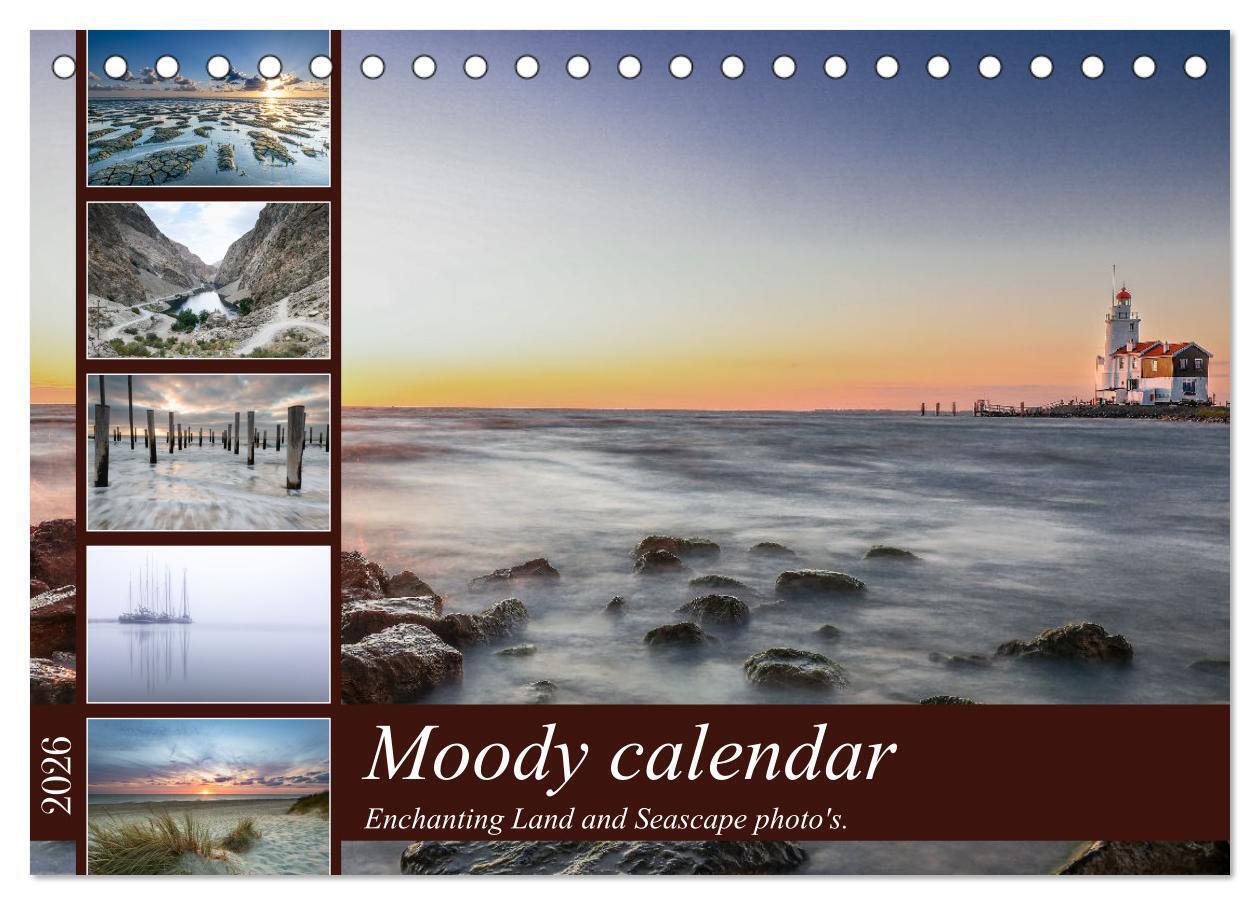 Moody calendar (Desk Calendar 2026 DIN A5 landscape) CALVENDO 12 Month DeskCalendar