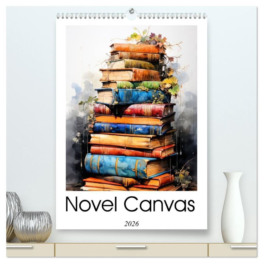 Novel Canvas (High Quality Premium Wall Calendar 2026 DIN A2 portrait)CALVENDO 12 Month Wall Calendar