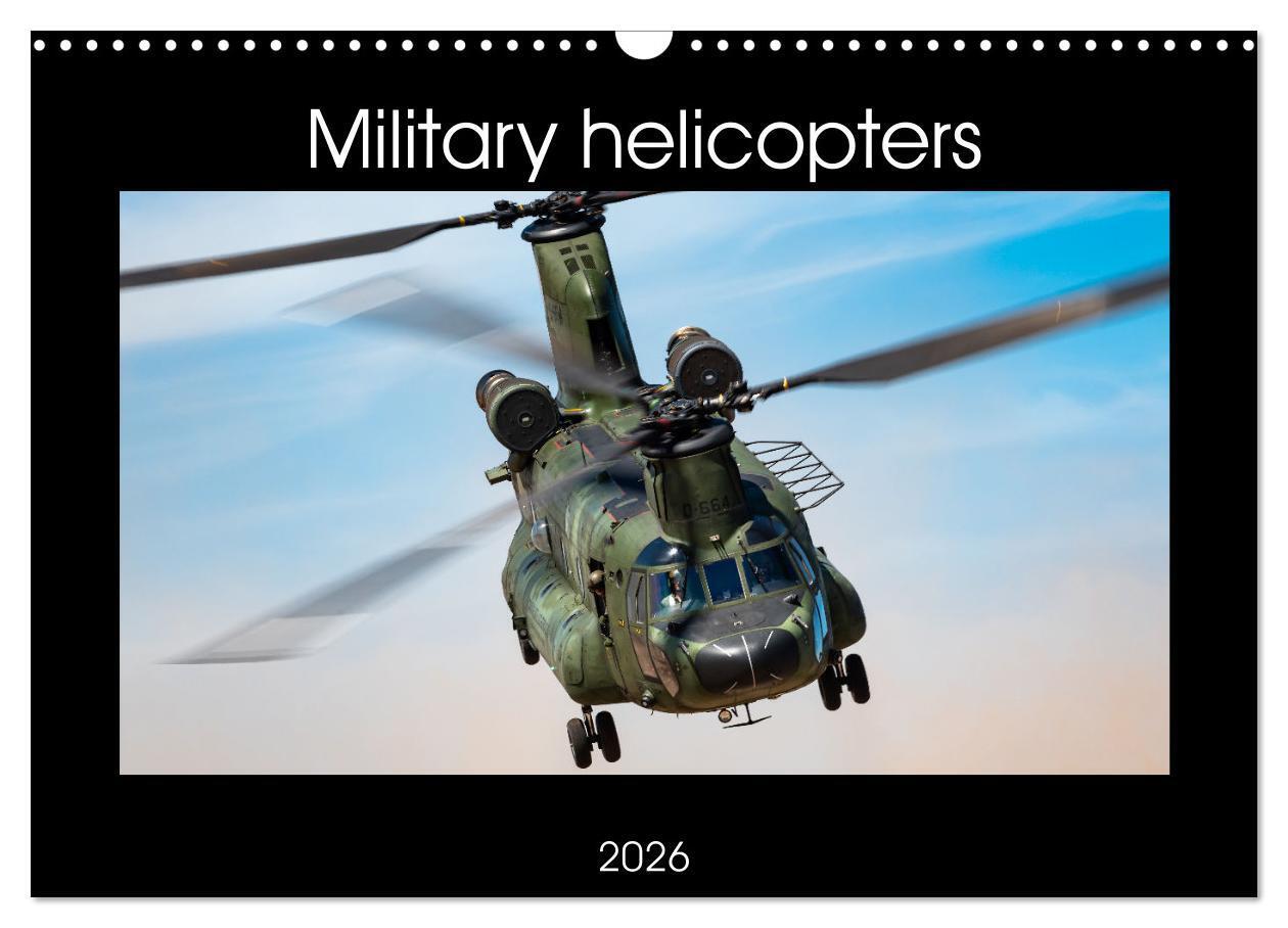 Military helicopters (Wall Calendar 2026 DIN A3 landscape) CALVENDO 12 Month Wall Calendar