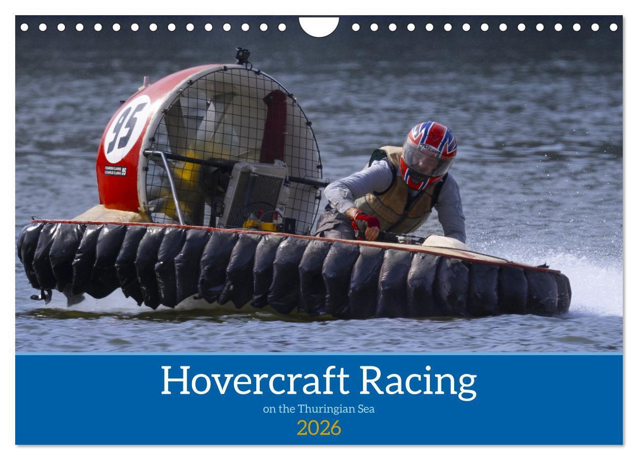 Hovercraft Racing on the Thuringian Sea (Wall Calendar 2026 DIN A4 landscape) CALVENDO 12 Month Wall Calendar