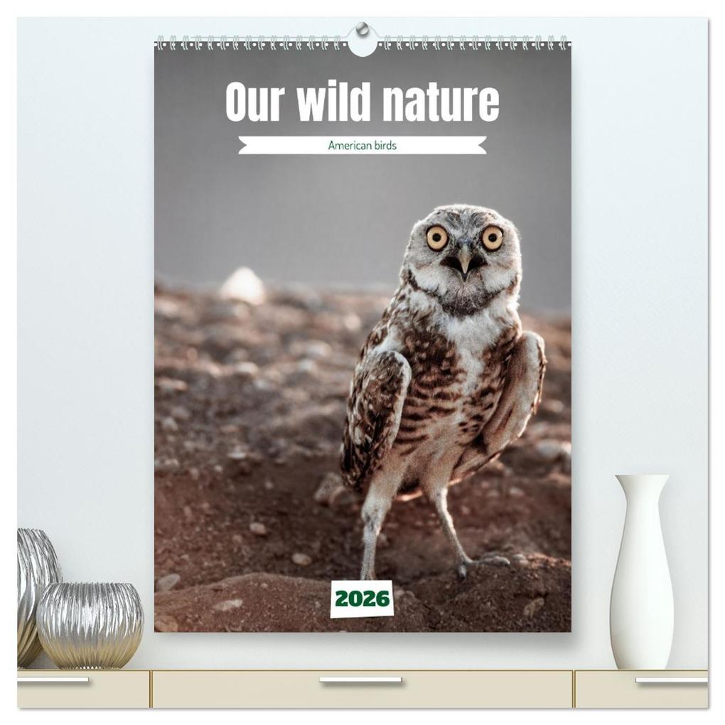 Our wild nature American birds (High Quality Premium Wall Calendar 2026 DIN A2 portrait)CALVENDO 12 Month Wall Calendar