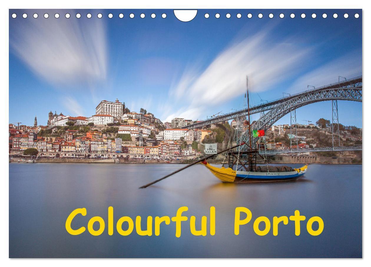 Colorful Porto (Wall Calendar 2026 DIN A4 landscape) CALVENDO 12 Month Wall Calendar