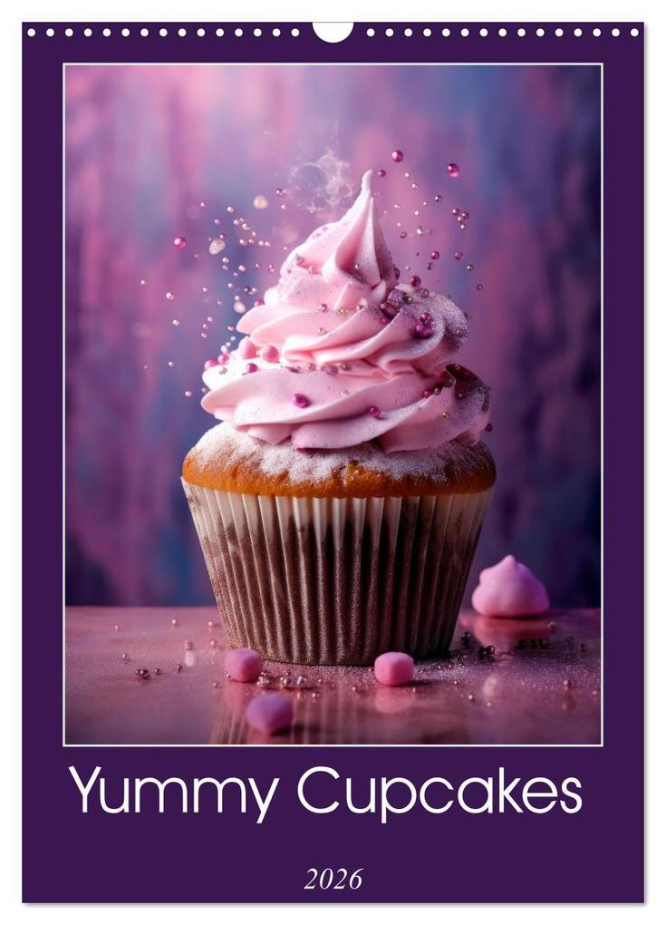 Yummy Cupcakes (Wall Calendar 2026 DIN A3 portrait) CALVENDO 12 Month Wall Calendar
