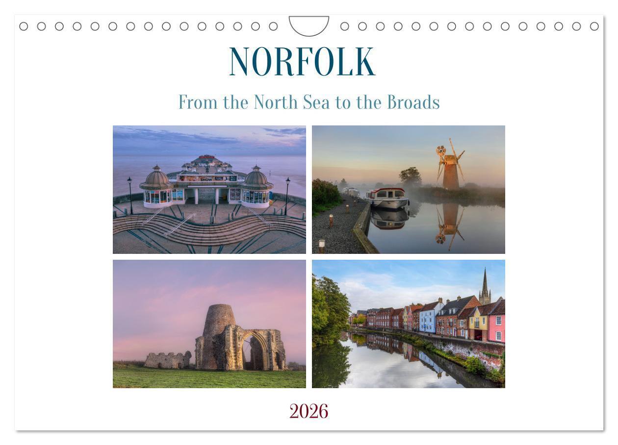 Norfolk - From the North Sea to the Broads (Wall Calendar 2026 DIN A4 landscape) CALVENDO 12 Month Wall Calendar