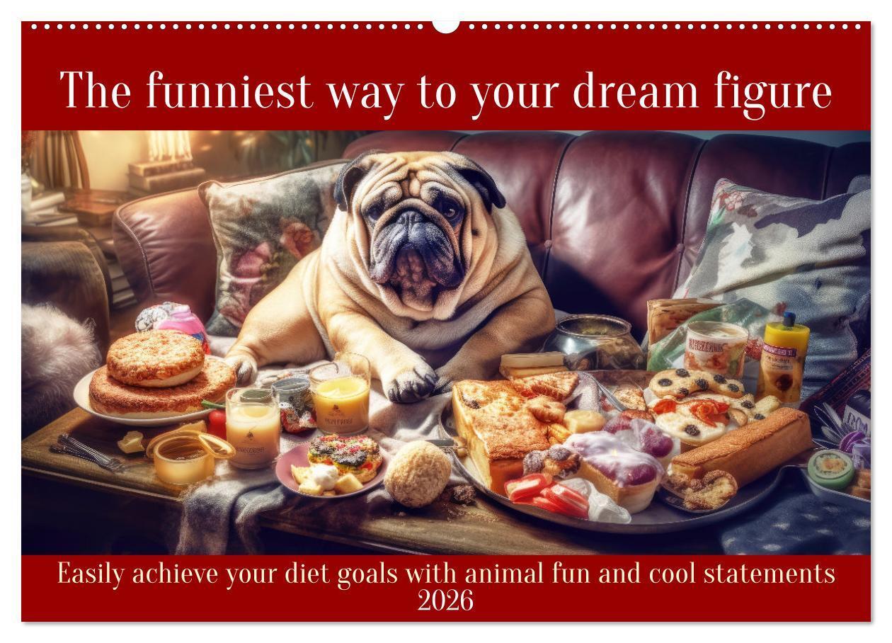 The funniest way to your dream figure (Wall Calendar 2026 DIN A2 landscape) CALVENDO 12 Month Wall Calendar