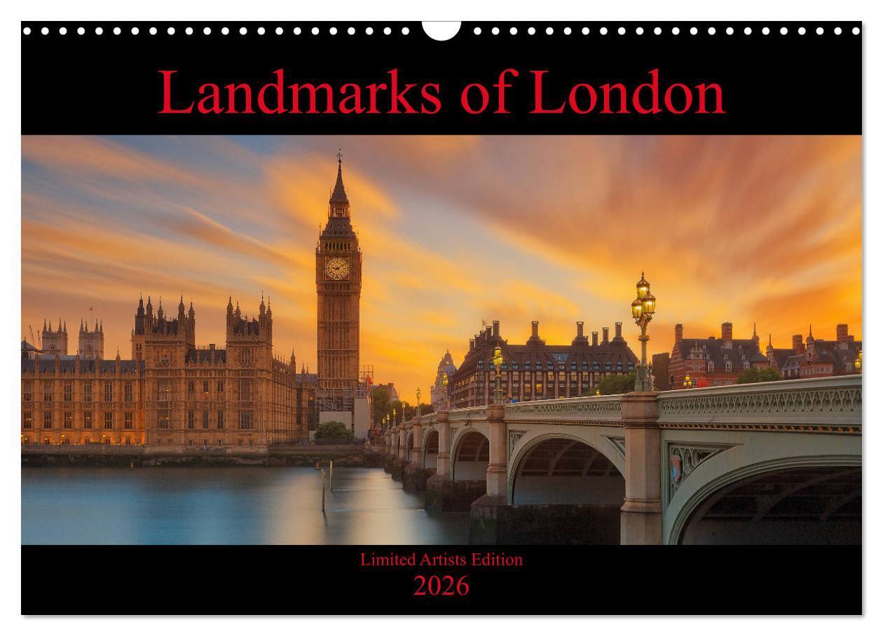 Landmarks of London (Wall Calendar 2026 DIN A3 landscape) CALVENDO 12 Month Wall Calendar