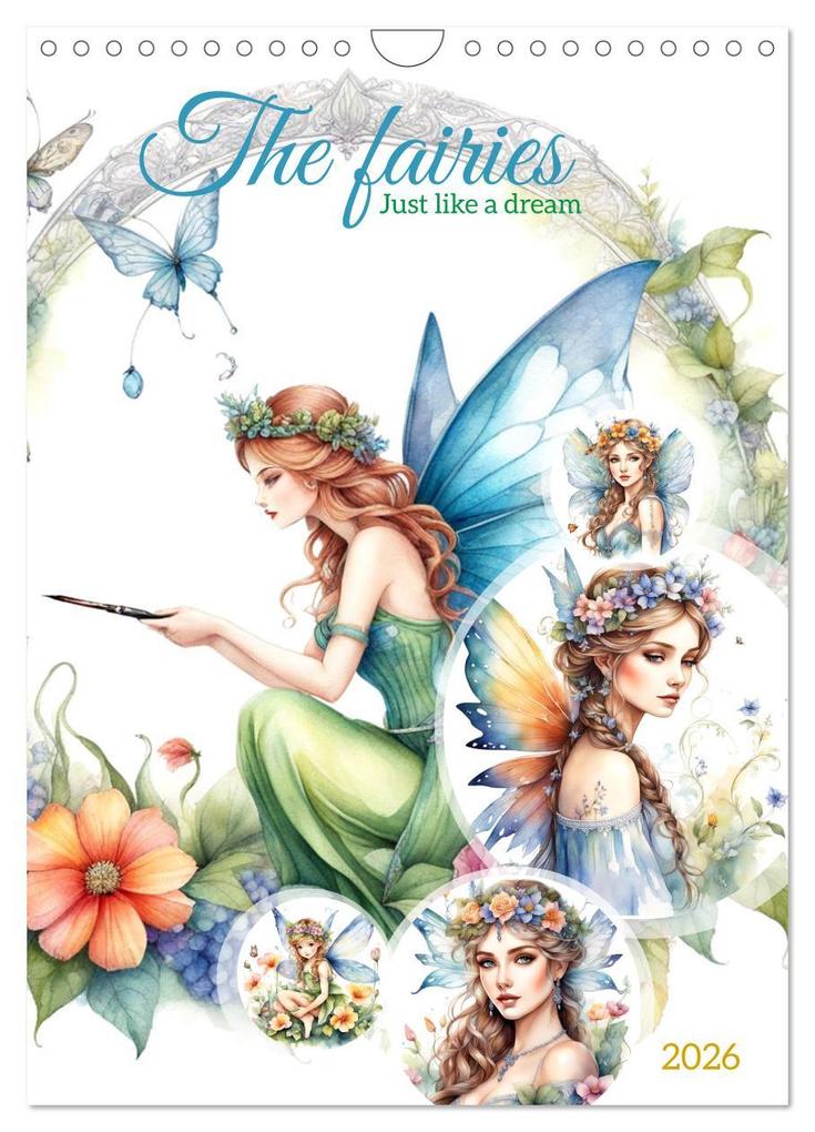 The fairies (Wall Calendar 2026 DIN A4 portrait) CALVENDO 12 Month Wall Calendar