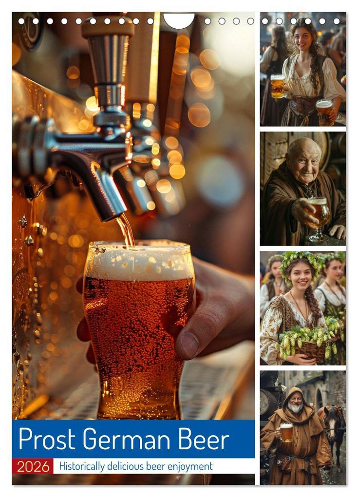 Prost German Beer (Wall Calendar 2026 DIN A4 portrait) CALVENDO 12 Month Wall Calendar