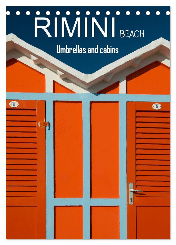 Rimini beach Umbrellas and cabins (Desk Calendar 2026 DIN A5 portrait) CALVENDO 12 Month DeskCalendar