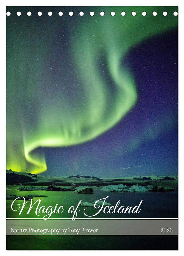 Magic of Iceland - nature photography (Desk Calendar 2026 DIN A5 portrait) CALVENDO 12 Month DeskCalendar