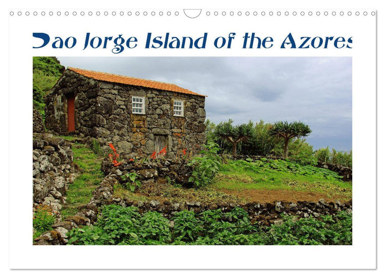 Sao Jorge Island of the Azores - fantastic fajas on the greenest island of Portugal (Wall Calendar 2026 DIN A3 landscape) CALVENDO 12 Month Wall Calendar